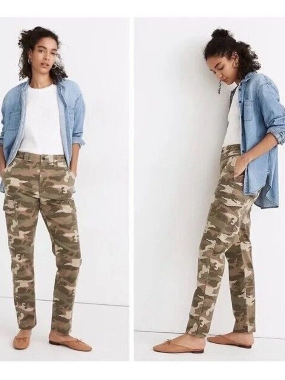 Madewell Classic Straight Camo Cargo Pants